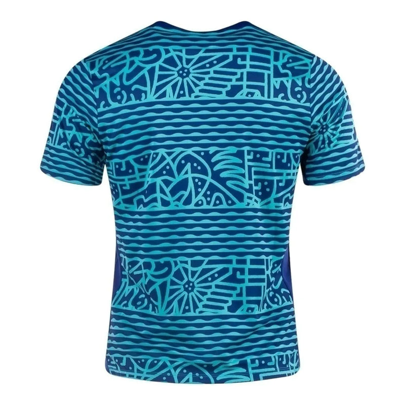 Camisa Seleção Brasileira Pré-jogo 24/25 - Torcedor Nike Masculina - Azul