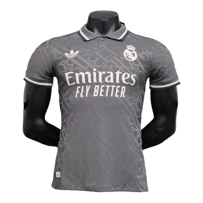 Camisa Real Madrid III 24/25 - Jogador Adidas Masculina - Cinza