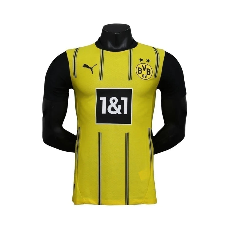 Camisa Borussia Dortmund I 24/25 - Jogador Puma Masculina - Amarela e preta