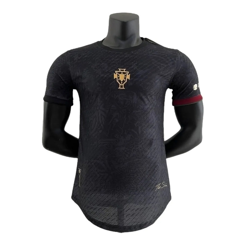 Camisa Seleção Portugal Goat Cristiano Ronaldo 23/24 - Jogador Nike Masculina - Preta