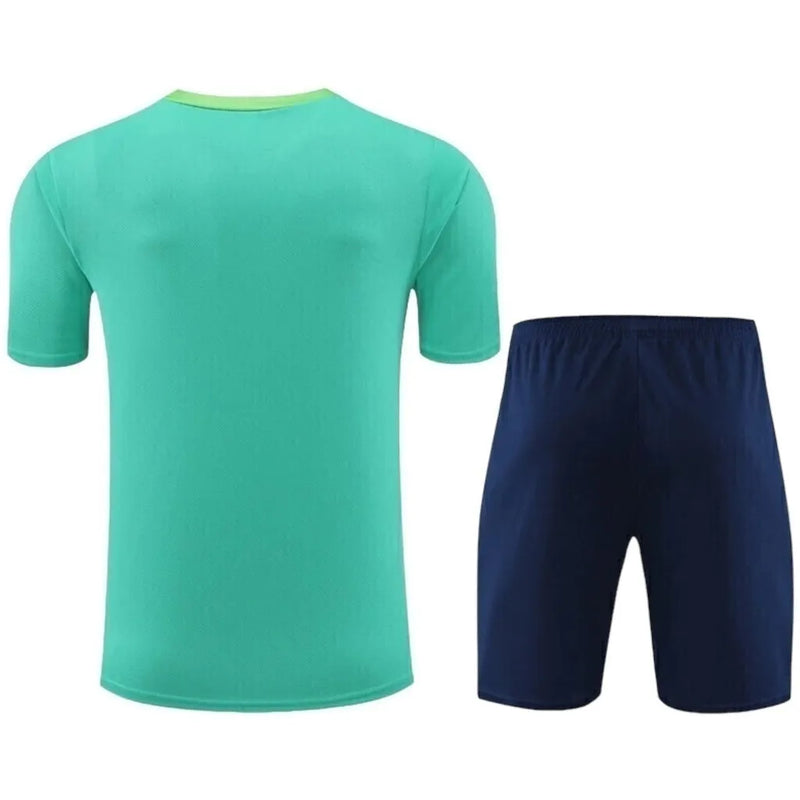 Kit Infantil Seleção Brasileira Treino 24/25 - Nike - Verde e azul