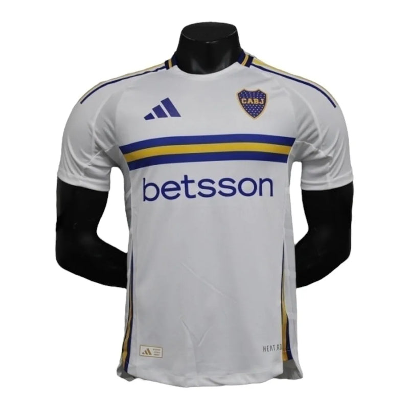 Camisa Boca Juniors II 24/25 - Jogador Adidas Masculina - Branca com detalhes em azul e amarelo