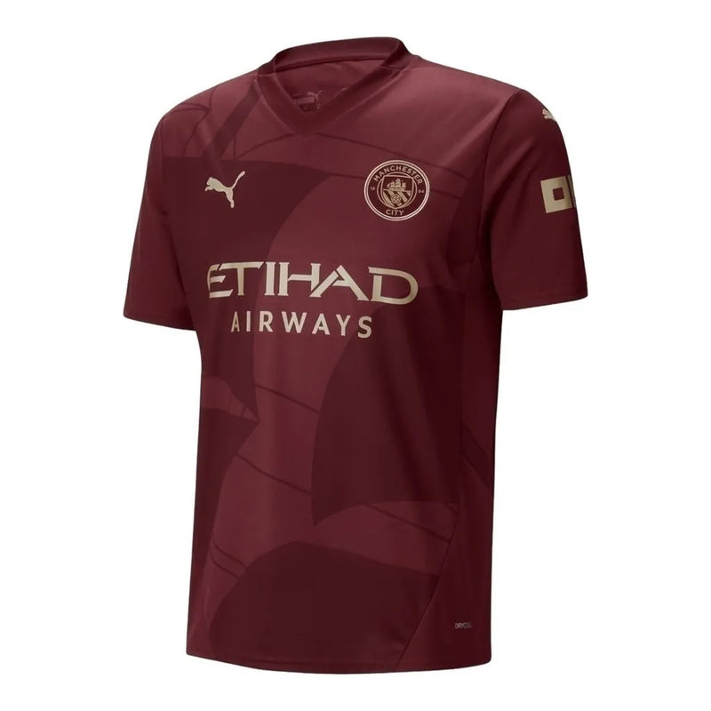 Camisa Manchester City III 24/25 - Torcedor Puma Masculina - Vinho