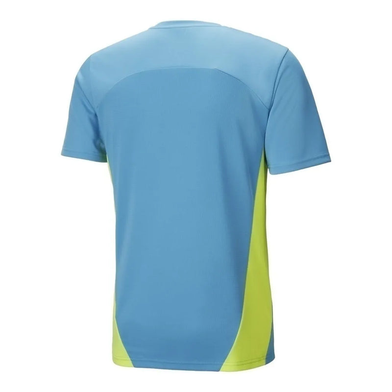 Camisa Manchester City Treino 24/25 - Torcedor Puma Masculina - Azul com detalhes em amarelo