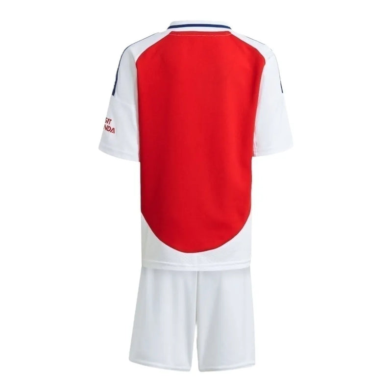 Kit Infantil Arsenal I 24/25 - Adidas - Branco e vermelho