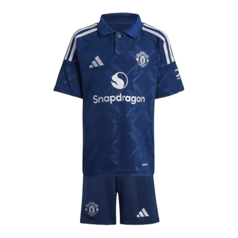 Kit Infantil Manchester United II 24/25 - Adidas - Azul