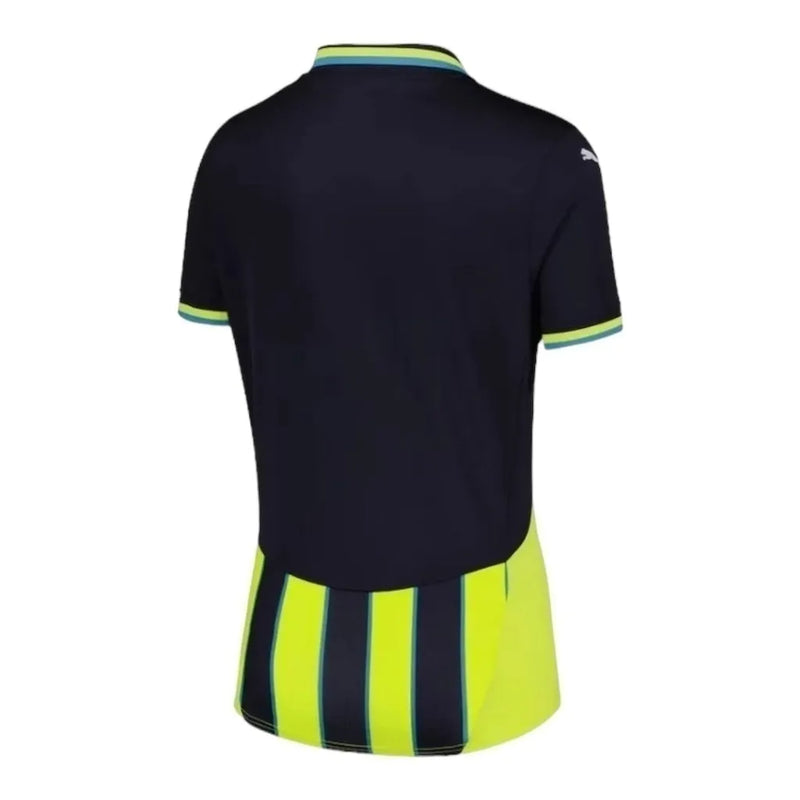 Camisa Manchester City II 24/25 - Torcedor Puma Feminina - Azul e amarela