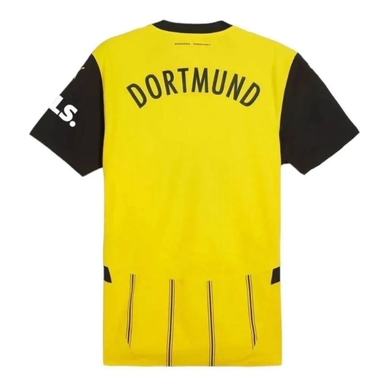 Camisa Borussia Dortmund I 24/25 - Torcedor Puma Feminina - Amarela e preta