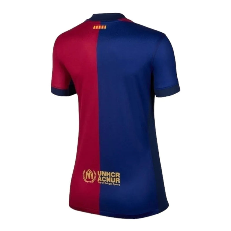 Camisa Barcelona I 24/25 - Torcedor Nike Feminina - Azul e vermelha