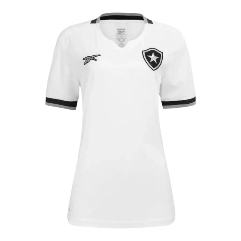 Camisa Botafogo III 24/25 - Torcedor Reebok Feminina - Branca com detalhes em preto