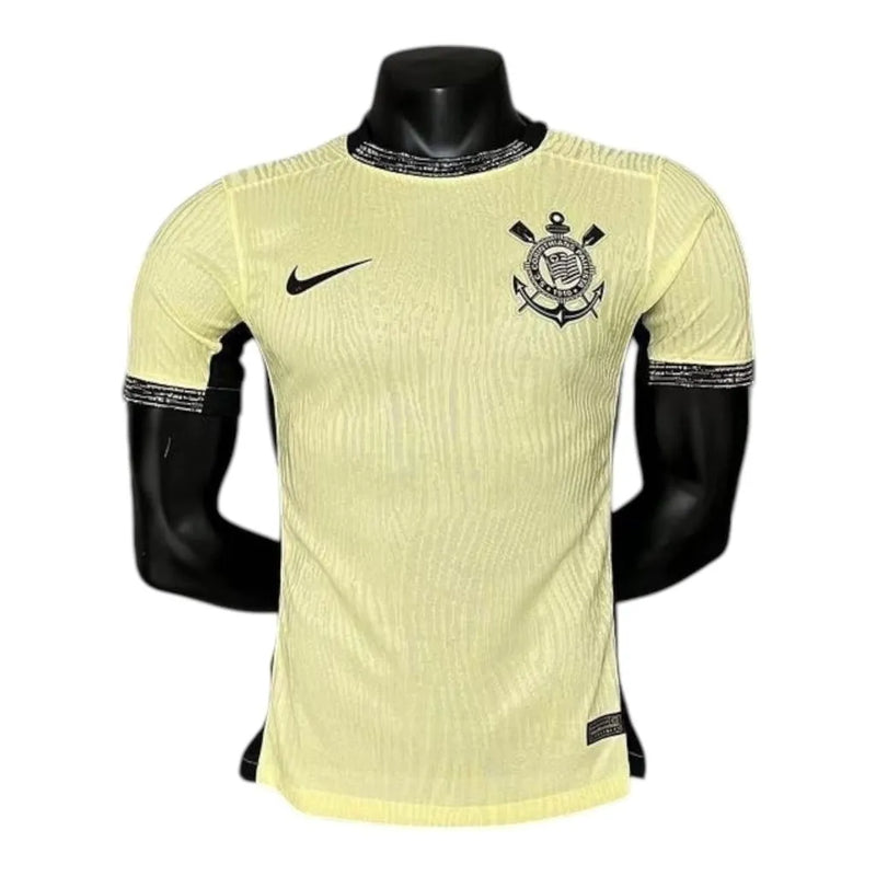 Camisa Corinthians III 23/24 - Jogador Nike Masculina - Amarela com detalhes em preto