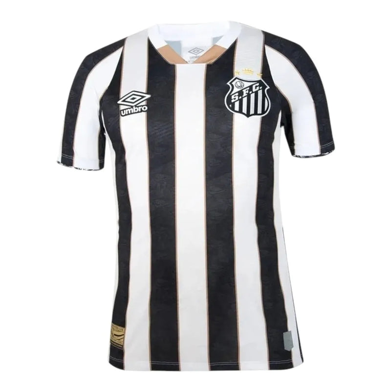 Camisa Santos II 24/25 - Torcedor Umbro Masculina - Branca e preta