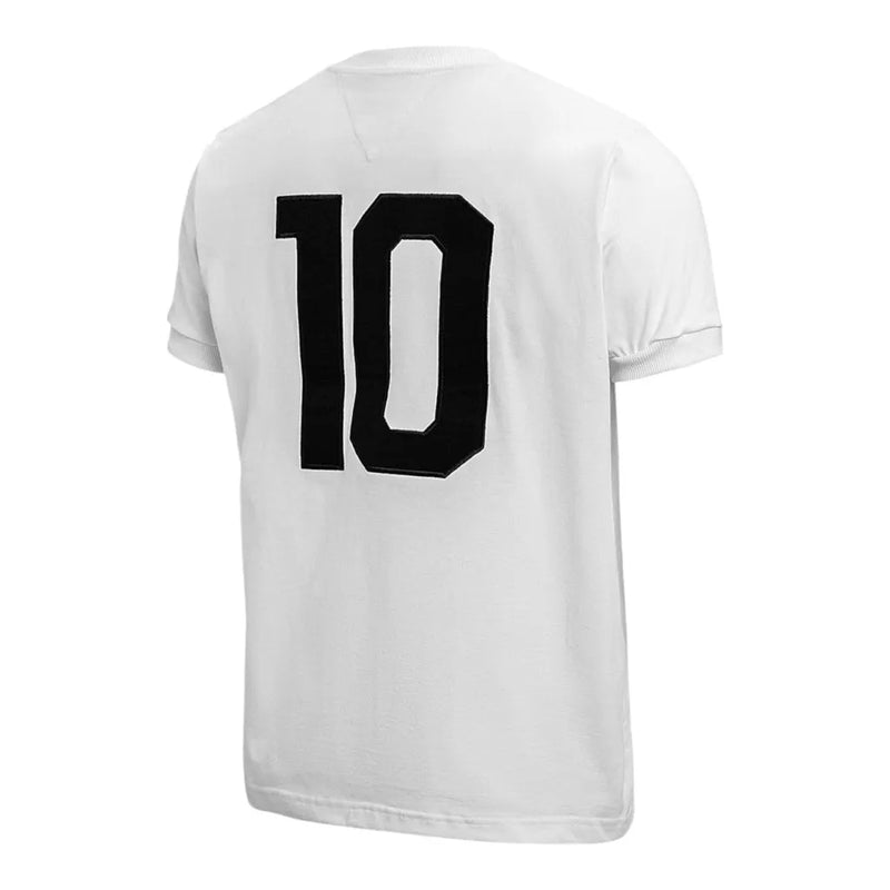 Camisa Retrô Santos 1969 Milésimo Gol Pelé - Masculina - Branca