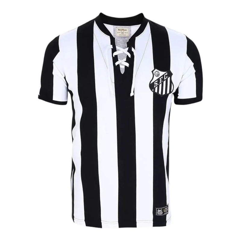 Camisa Retrô Santos 1913 - Masculina - Branca e preta