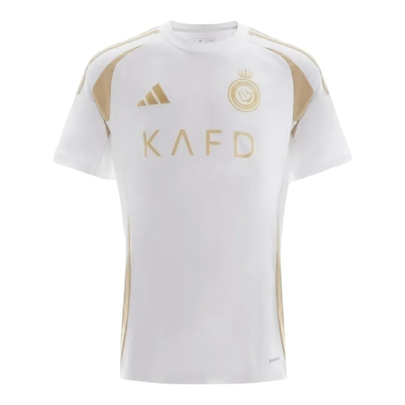 Camisa Al-Nassr III 24/25 - Torcedor Adidas Masculina - Branca com detalhes em dourado