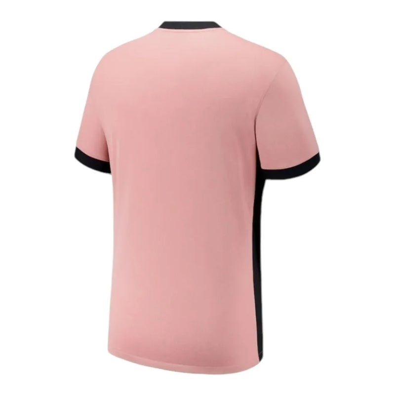 Camisa Paris Saint-Germain III 24/25 - Torcedor Jordan Feminina - Rosa com detalhes em roxo