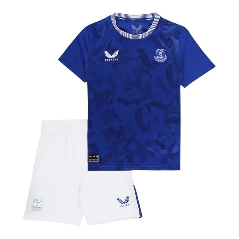 Kit Infantil Everton I 24/25 - Castore - Azul e branco