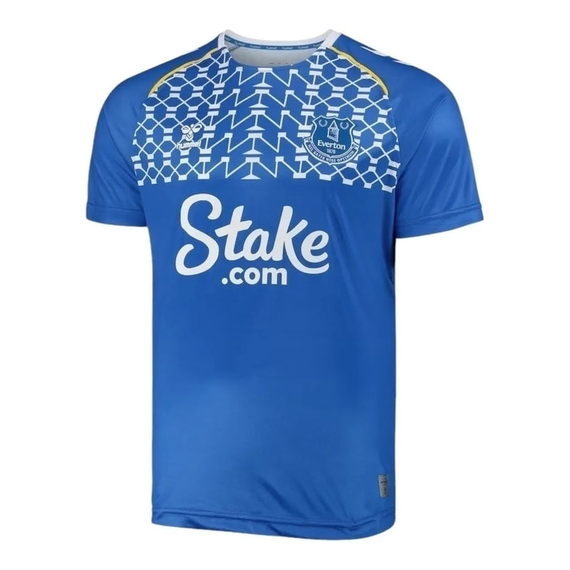 Camisa Everton Pré-jogo 23/24 - Torcedor Hummel Masculina - Azul