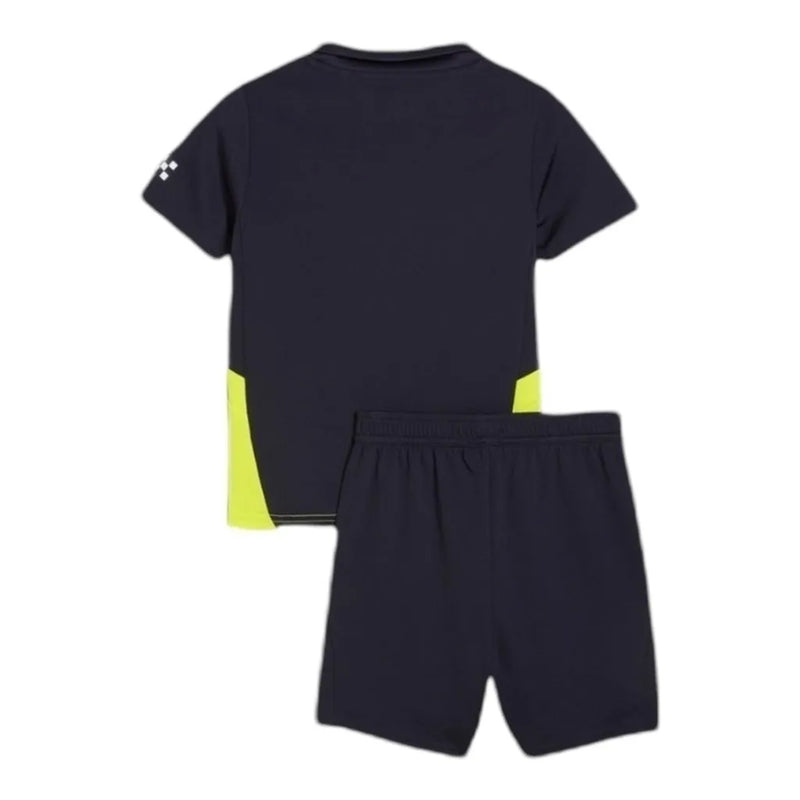 Kit Infantil Manchester City II 24/25 - Puma - Amarelo e preto