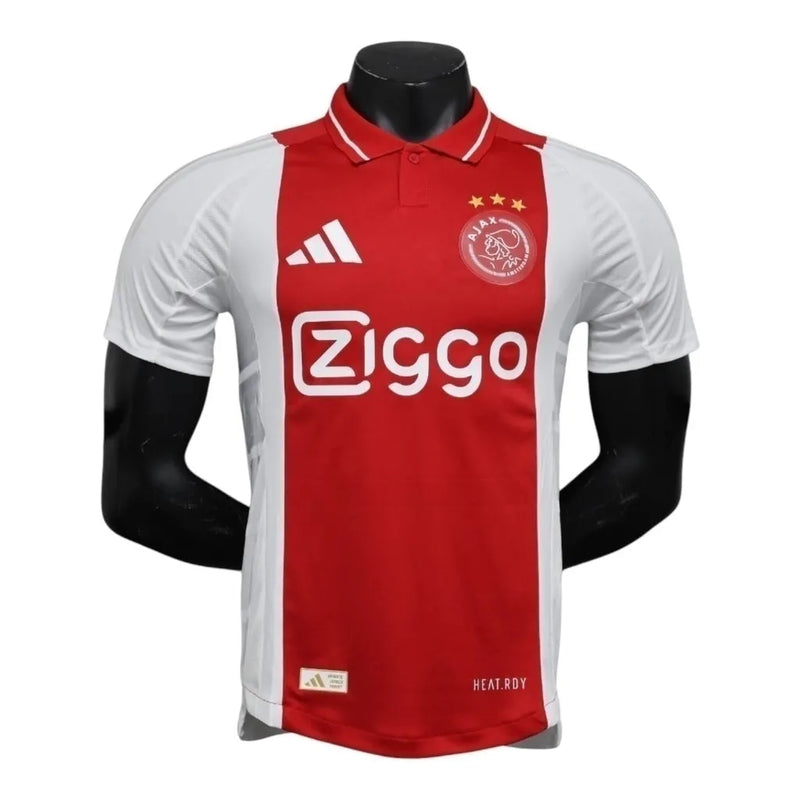 Camisa Ajax I 24/25 - Jogador Adidas Masculina - Branca e vermelha