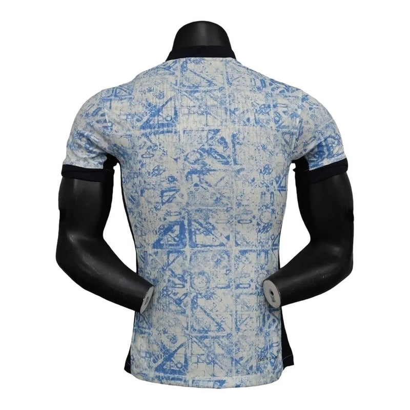 Camisa Seleção Portugal II 24/25 - Jogador Nike Masculina - Branca com detalhes em azul e preto