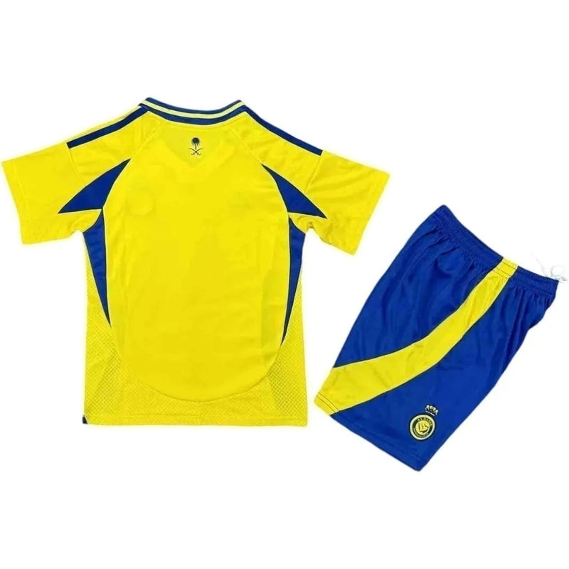 Kit Infantil Al-Nassr I 24/25 - Adidas - Amarelo e azul