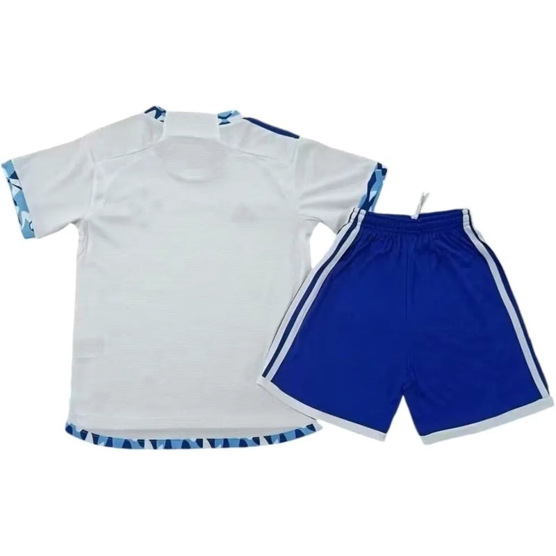 Kit Infantil Cruzeiro II 24/25 - Adidas - Branco e azul