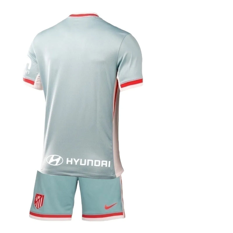 Kit Infantil Atlético de Madrid II 24/25 - Nike - Verde com detalhes em vermelho