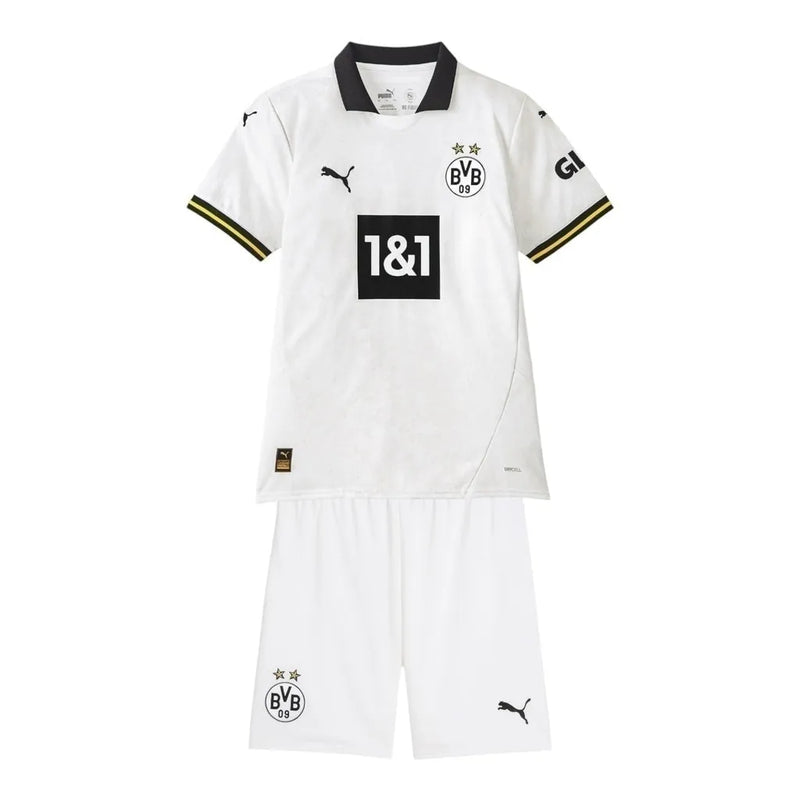 Kit Infantil Borussia Dortmund III 24/25 - Puma - Branco