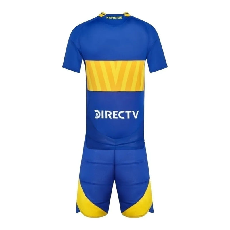 Kit Infantil Boca Juniors I 24/25 - Adidas - Azul com detalhes em amarelo