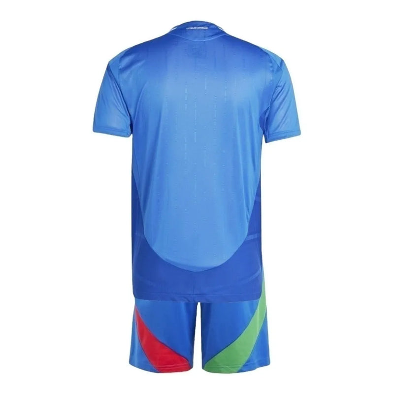 Kit Infantil Seleção da Itália I 24/25 - Adidas - Azul