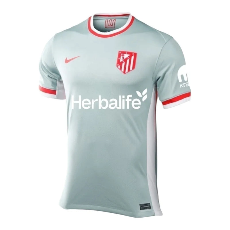 Camisa Atlético de Madrid II 24/25 - Torcedor Nike Feminina - Verde com detalhes em vermelho