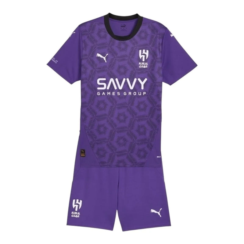 Kit Infantil Al-Hilal III 24/25 - Puma - Roxo