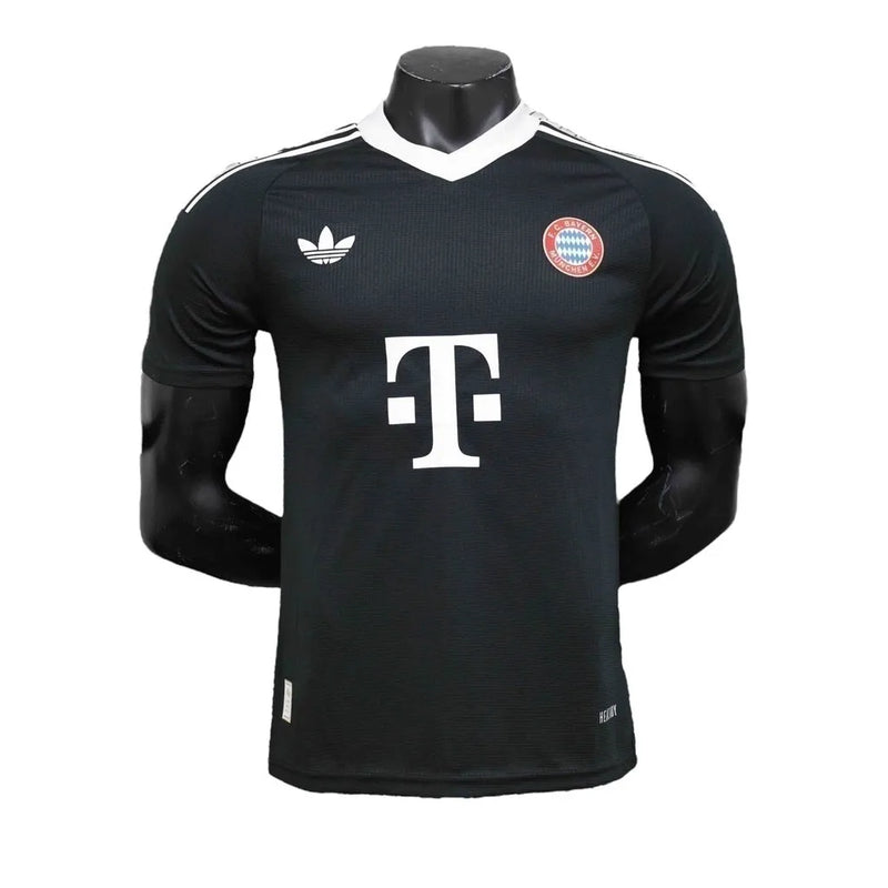 Camisa Bayern de Munique Goleiro 24/25 - Jogador Adidas Masculina - Preta com detalhes em branco