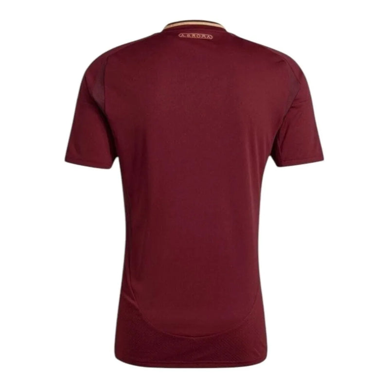 Camisa Roma I 24/25 - Torcedor Adidas Feminina - Vinho com detalhes em dourado