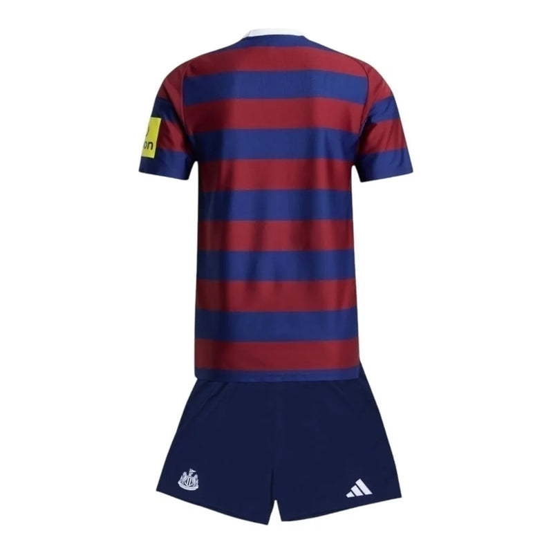 Kit Infantil Newcastle II 24/25 - Adidas - Azui e vinho