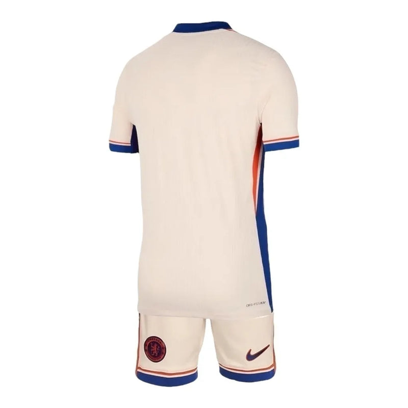 Kit Infantil Chelsea II 24/25 - Nike - Bege com detalhes em azul