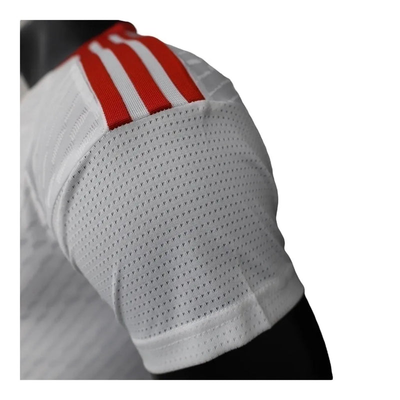 Camisa Emirados Árabes Unidos I 23/24 - Jogador Adidas - Branca com detalhes em vermelho