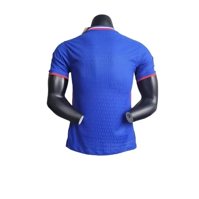 Camisa Seleção da França I 24/25 - Jogador Nike Masculina - Azul com detalhes em vermelho e branco