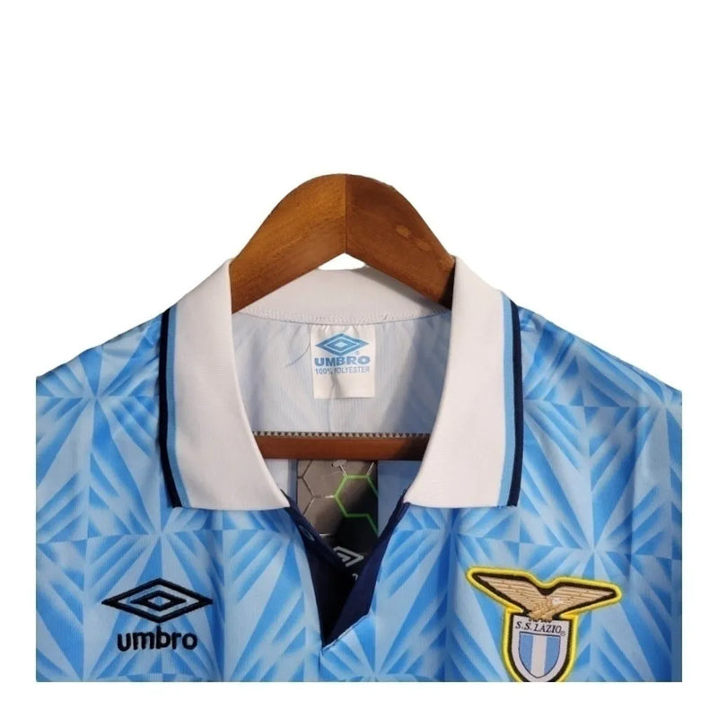 Camisa Retrô Lazio 1991 - Umbro Masculina - Azul com detalhes em branco