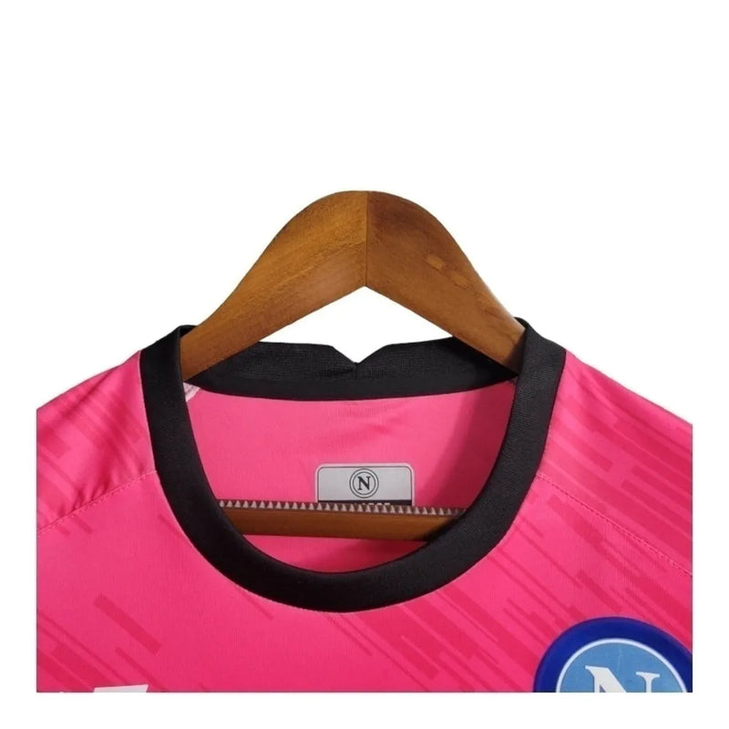 Camisa Napoli Goleiro 23/24 - Torcedor EA7 Masculina - Rosa