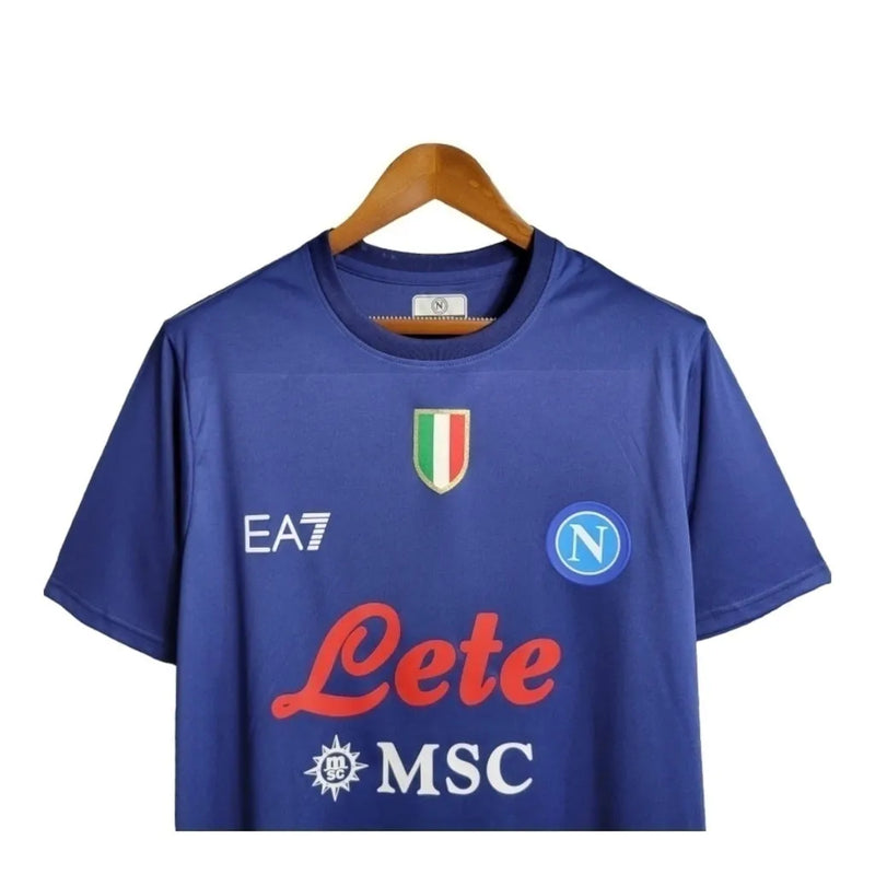 Camisa Napoli Treino 23/24 - Torcedor EA7 Masculina - Azul