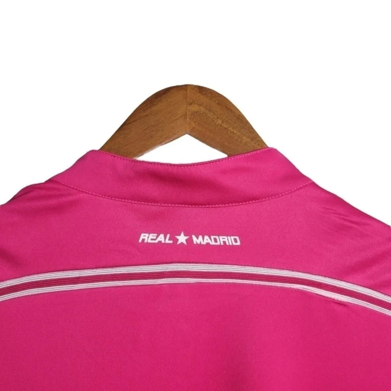 Camisa Retrô Real Madrid II 14/15 - Masculina Adidas - Rosa com detalhes em branco