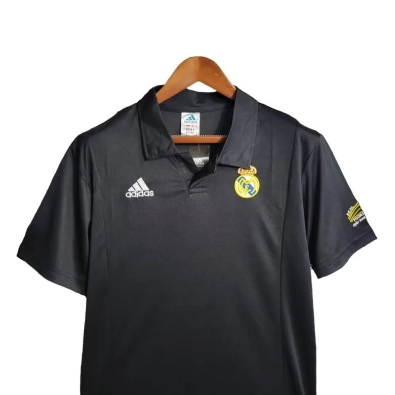 Camisa Retrô Edição Champions League Real Madrid 02/03 - Masculina Adidas - Preta