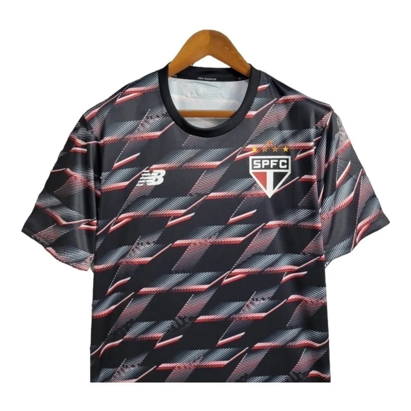 Camisa São Paulo Pré jogo 24/25 - Torcedor New Balance Masculina - Preta