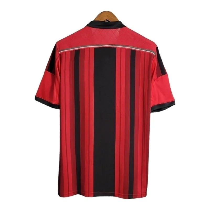 Camisa Retrô AC Milan I 2014/2015 - Masculina Adidas - Vermelha e preta com detalhes em branco