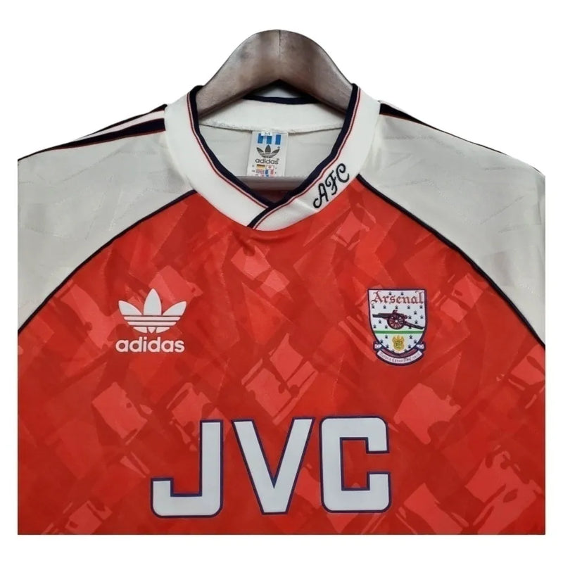 Camisa Retrô Arsenal I 90/92 - Masculina Adidas - Vermelha e branca