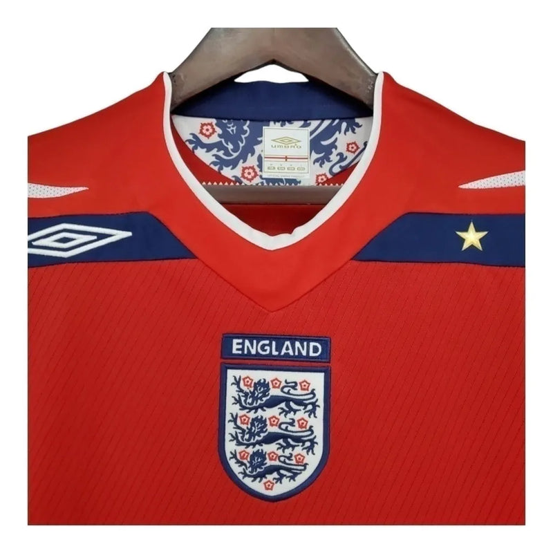 Camisa Retrô Seleção da Inglaterra II 2008/2010 - Masculina Umbro - Vermelha