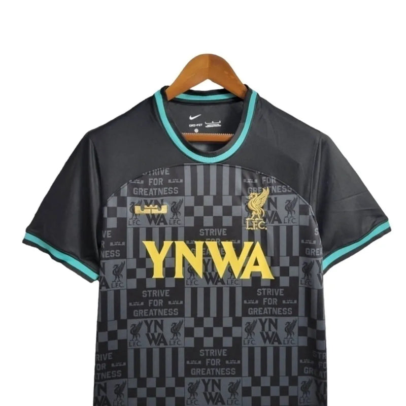 Camisa Liverpool Edição especial 24/25 - Torcedor Nike Masculina - Preta com detalhes em verde