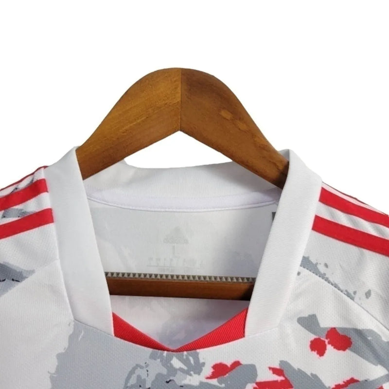 Camisa Japão Edição especial 24/25 - Torcedor Adidas Masculina - Branca com detalhes em cinza e vermelho